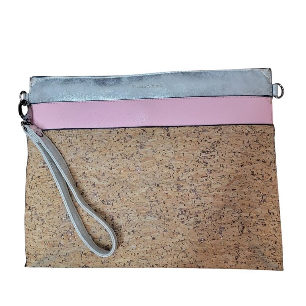 Pixie Mood Cork & Colorblock Clutch – Vegan, Eco-Chic, Multi-Style Bag
